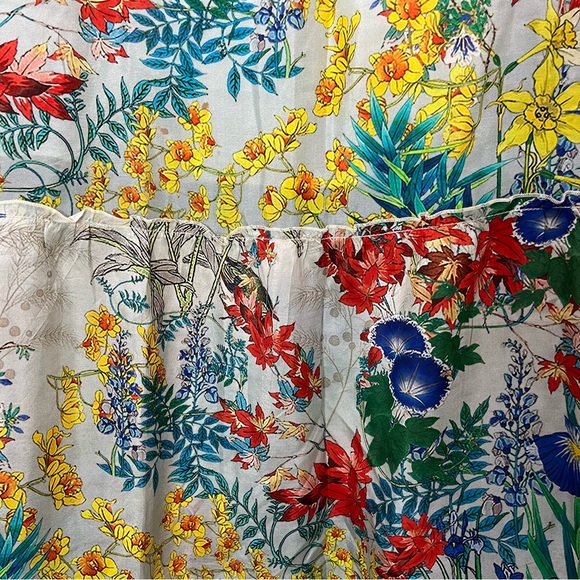 Johnny Was Laura Silk Floral Tiered Hem Maxi Skirt - Picture 4 of 9